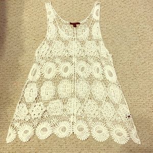 White Lace Tank Top
